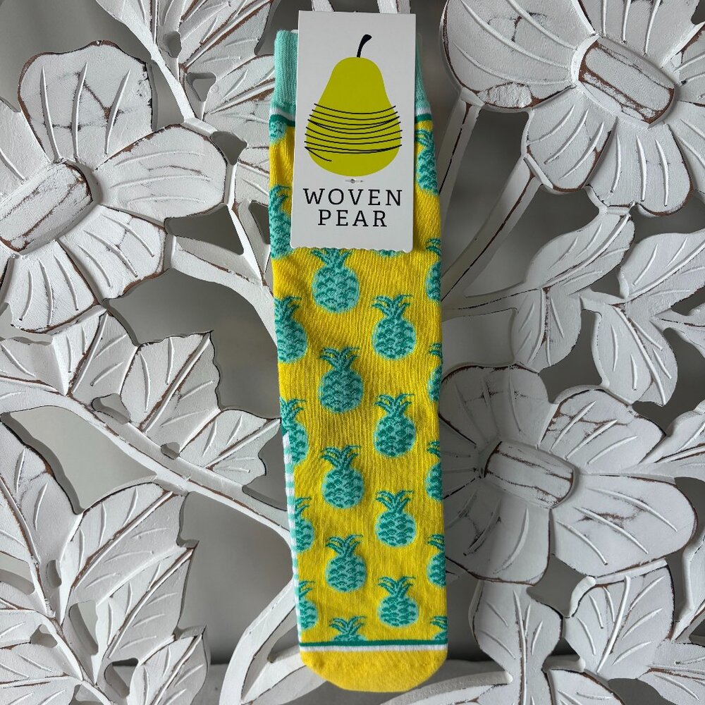 NWT - Woven Pear Pineapple Whip Socks